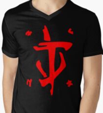 Mark of the Doom Slayer - Red Men's V-Neck T-Shirt
