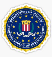 FBI AUTHENTIC SEAL / STAMP Sticker