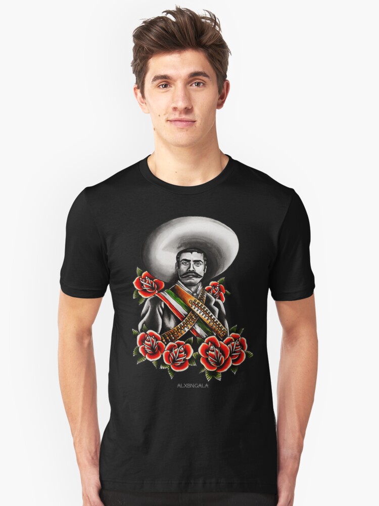 Emiliano Zapata Portrait T Shirt By Alxbngala Redbubble