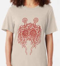 Flying Spaghetti Monster (tomato sauce) Slim Fit T-Shirt
