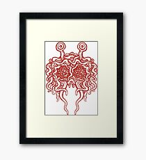 Flying Spaghetti Monster (tomato sauce) Framed Print