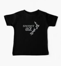 Sweet Az with tatoo New Zealand map Baby Tee