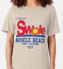 California Swole - Muscle Beach Slim Fit T-Shirt