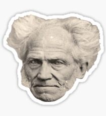 Arthur Schopenhauer Floating Head Sticker
