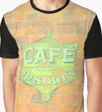 Cafe Upstairs Brickwork Graphic T-Shirt