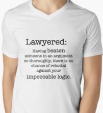 Lawyered definition Men's V-Neck T-Shirt