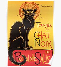 Le Chat Noir Vintage Poster Poster