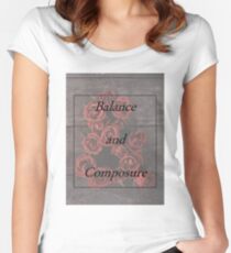 Balanace and Composure Roses Women's Fitted Scoop T-Shirt