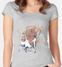 howl's moving castle Women's Fitted Scoop T-Shirt