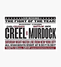Creel vs Murdock Photographic Print