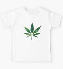 Galaxy Pot Leaf Kinder T-Shirt