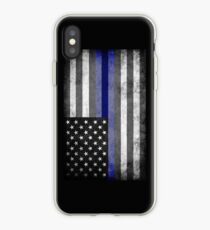 The Thin Blue Line - American Police Officer iPhone Case