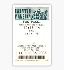 Haunted Mansion Fastpass Sticker