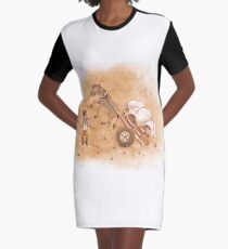 Ass Accident Graphic T-Shirt Dress