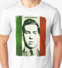 Lucky Luciano Italy Flag Unisex T-Shirt