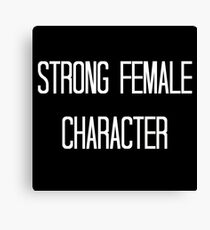 Strong female character Canvas Print