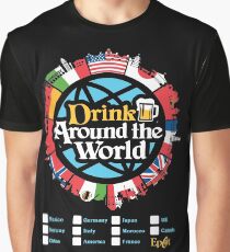 Drink Around the World - EPCOT Checklist v1 Graphic T-Shirt