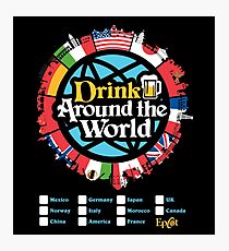 Drink Around the World - EPCOT Checklist v1 Photographic Print