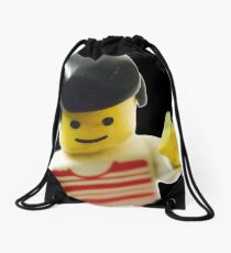 Retro Lego Minifigure Drawstring Bag