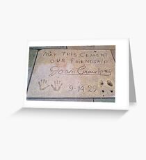 Joan Crawford: May This Cement Our Friendship Greeting Card