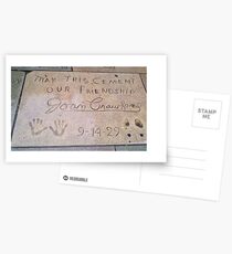 Joan Crawford: May This Cement Our Friendship Postcards
