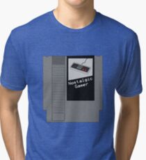 NES Cartridge - Nostalgic Gamer Tri-blend T-Shirt