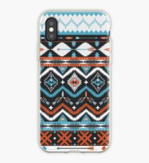 Vinilo o funda para iPhone Patrón tribal inconsútil nativo americano con elementos geométricos