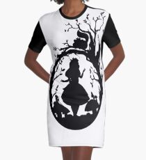 Silhouette - Alice im Wunderland T-Shirt Kleid