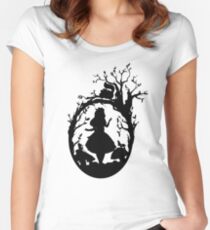 Silhouette - Alice In Wonderland Women's Fitted Scoop T-Shirt