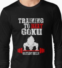 Training To Beat Goku Funny Gag Shirt Fro Men And Women Long Sleeve T-Shirt