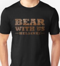 Bear With Us Helsinki Hairy Logo Slim Fit T-Shirt