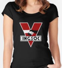 1984 Ingsoc Logo Women's Fitted Scoop T-Shirt