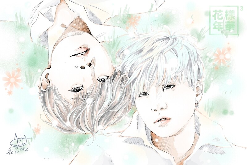 Fanart Jung hoseok для холста. Suga j hope Art Sun Moon.