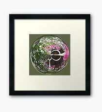 Spherical flower basket Framed Print
