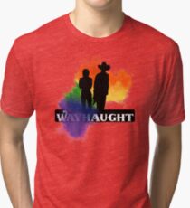 Wayhaught - Rainbow Splash Tri-blend T-Shirt