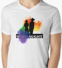 Wayhaught - Rainbow Splash Men's V-Neck T-Shirt
