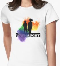 Wayhaught - Rainbow Splash Women's Fitted T-Shirt