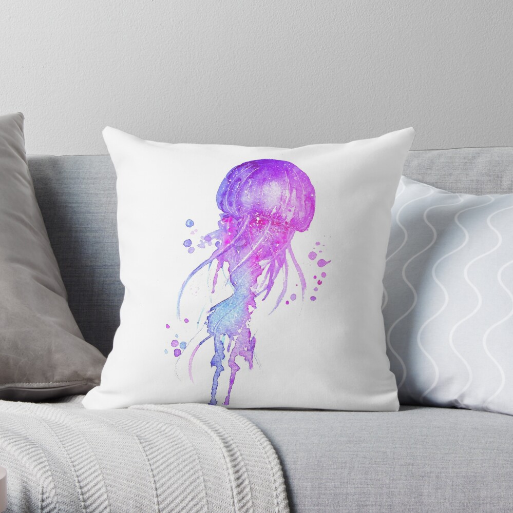 jellyfish plush pillow