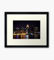 Louisville By Night Framed Print