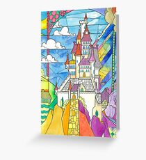 Beauty and the Beast Castle Greeting Card