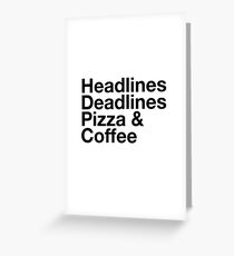 Journalism Greeting Card
