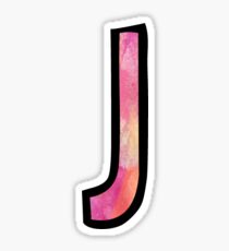 Letter J Sticker
