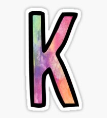 Letter K Sticker