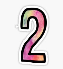 Number 2 Sticker