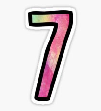 Number 7 Sticker