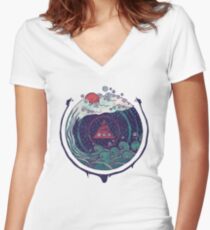 Water Women's Fitted V-Neck T-Shirt