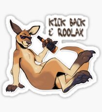 kick back and roolax! Sticker