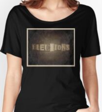 Vintage Elections Typography Women's Relaxed Fit T-Shirt