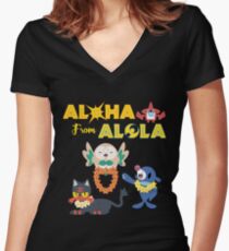 Aloha from Alola Women's Fitted V-Neck T-Shirt