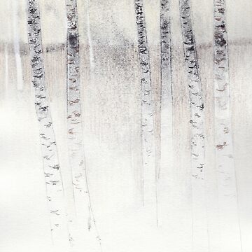 Artwork thumbnail, Birch study II by LisaLeQuelenec